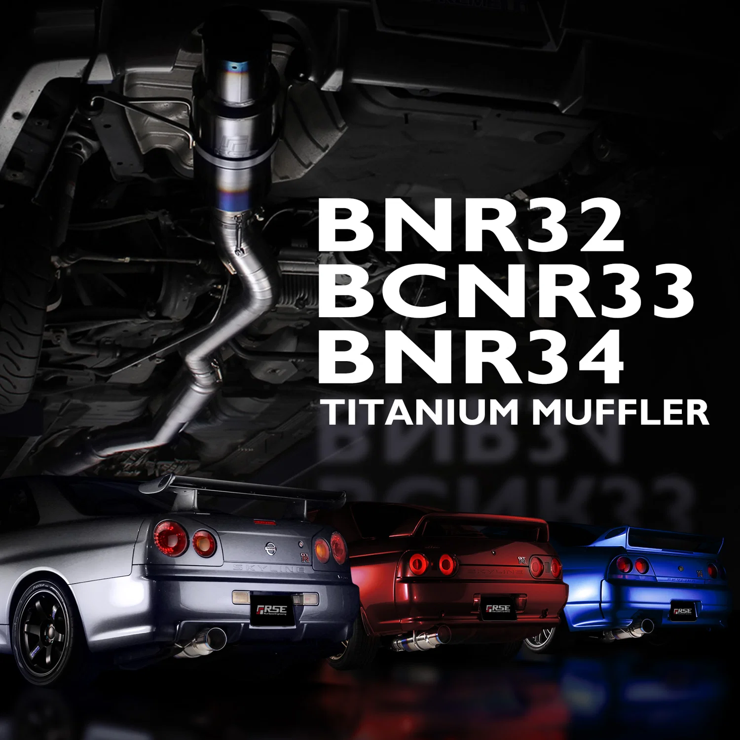 FULL TITANIUM MUFFLER GT-R BNR32 - Image 4