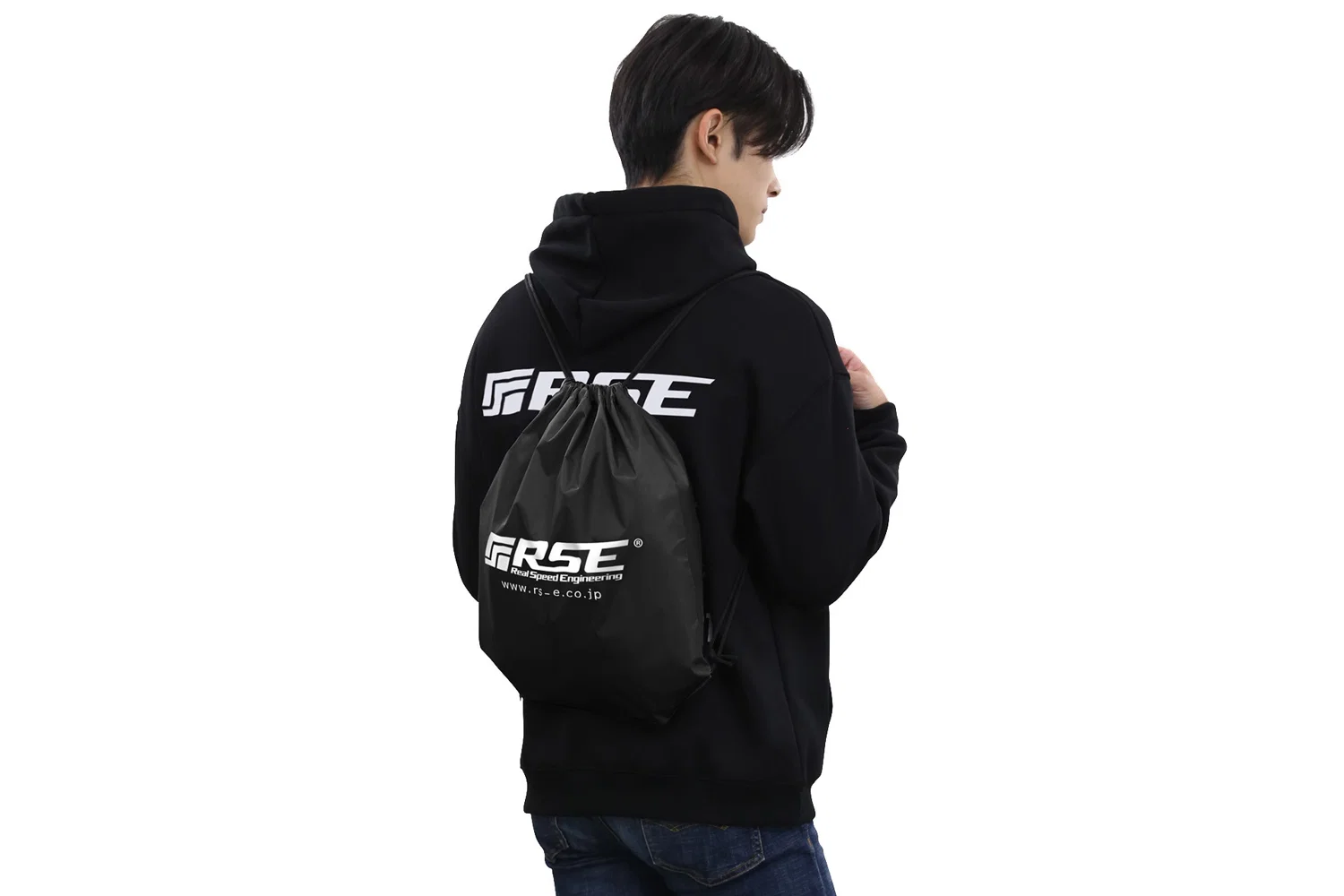 DRAWSTRING BAG BLACK