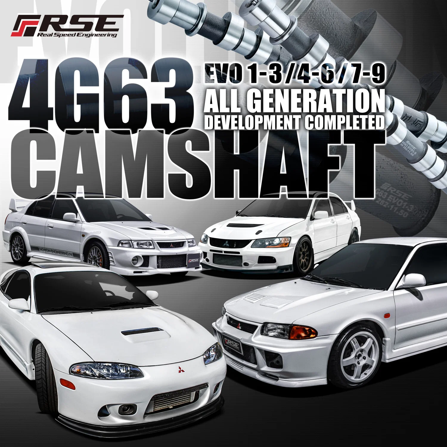 CAMSHAFT SET SPEC-R 4G63 EVO1-3/ECLIPSE 282-11.50 - Image 2