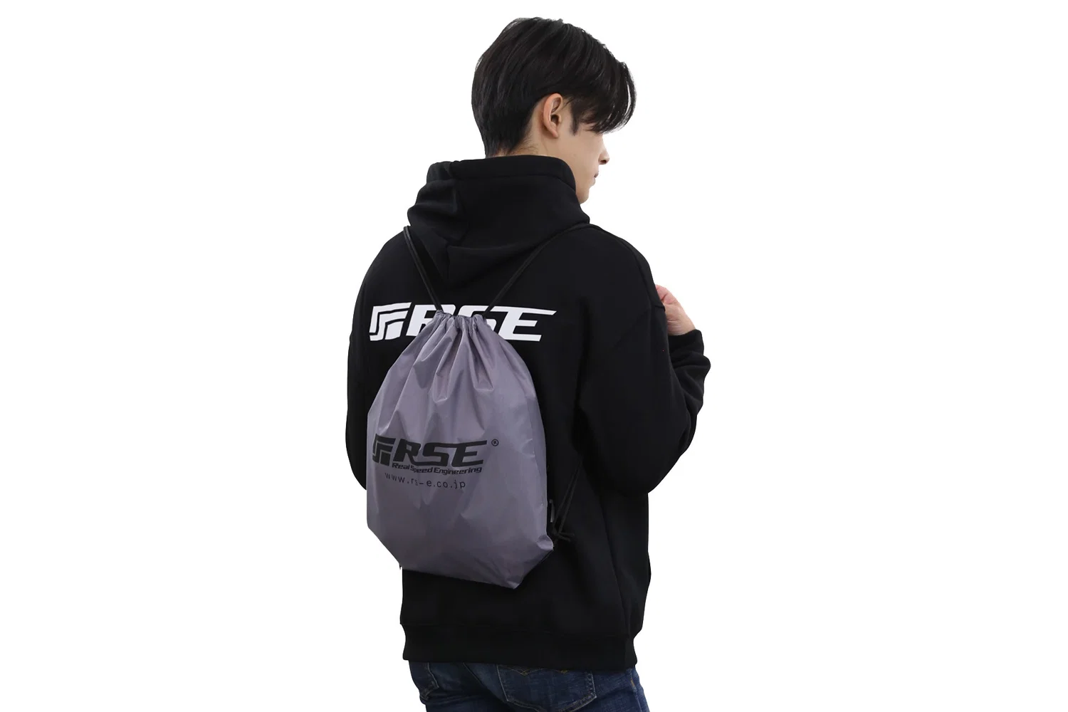 DRAWSTRING BAG GRAY - Image 4
