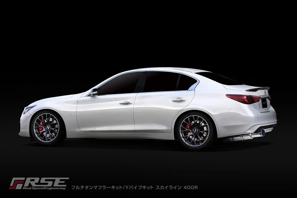 FULL TITANIUM Y SHAPE MID PIPE SKYLINE RV37/FAIRLADY Z RZ34 - Image 9