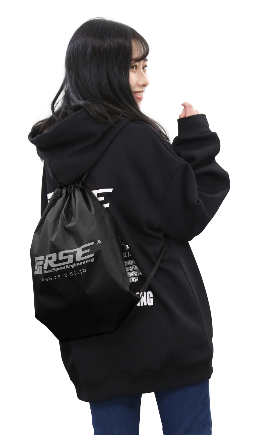 DRAWSTRING BAG BLACK - Image 5