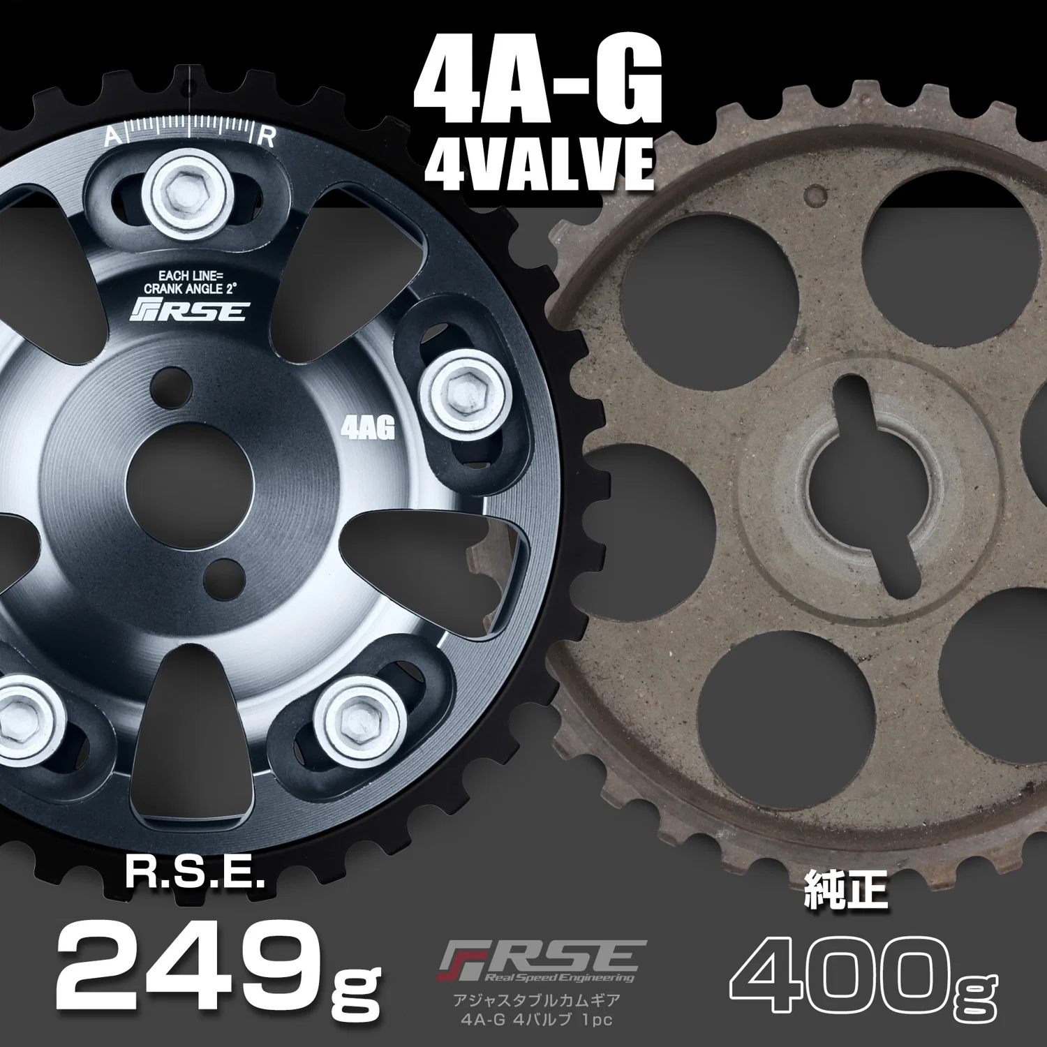 ADJUSTABLE CAM GEAR 4A-G(Z) 4V 1pc - Image 4