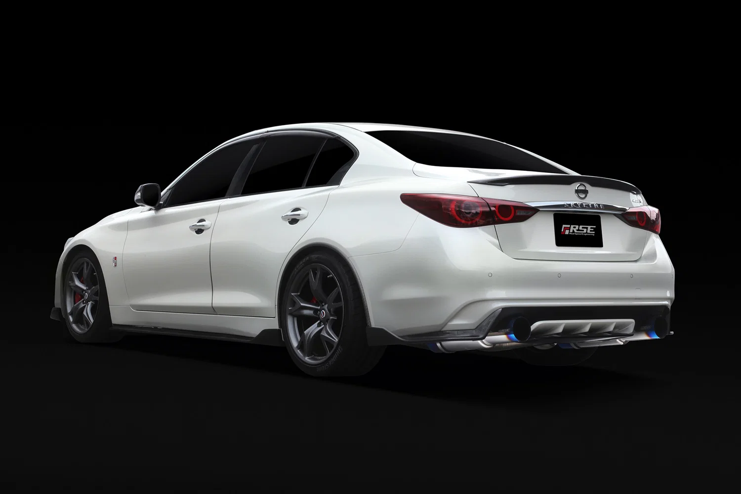 RSE FULL TITANIUM MUFFLER SKYLINE RV37 TYPE-D (DUAL) - Image 9