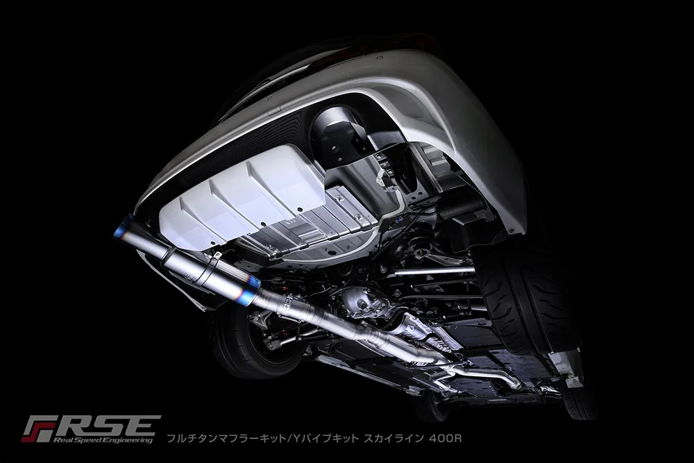 FULL TITANIUM Y SHAPE MID PIPE SKYLINE RV37/FAIRLADY Z RZ34 - Image 4