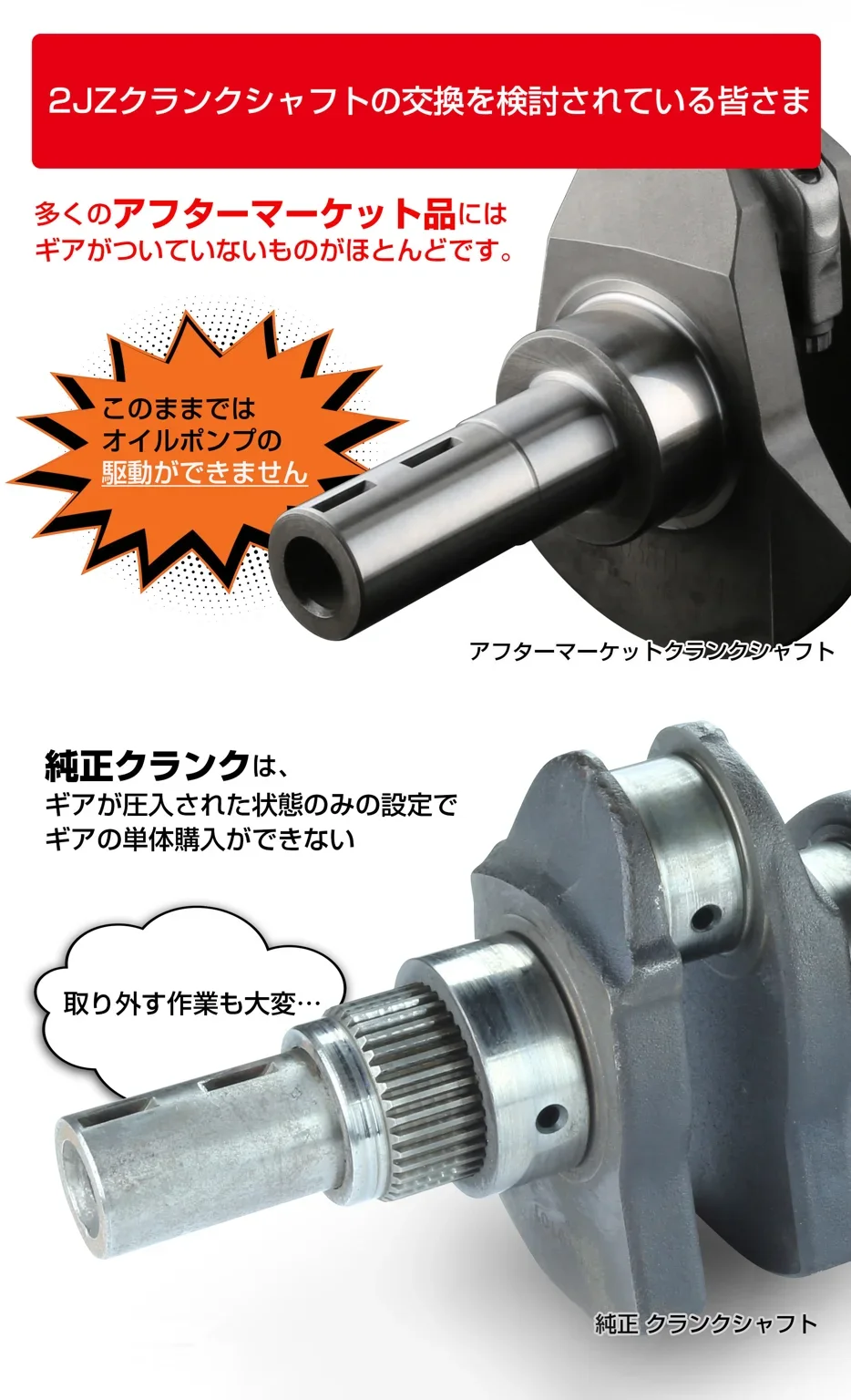 OIL PUMP DRIVE CRANKSHAFT GEAR 2JZ-G(T)E - Image 7