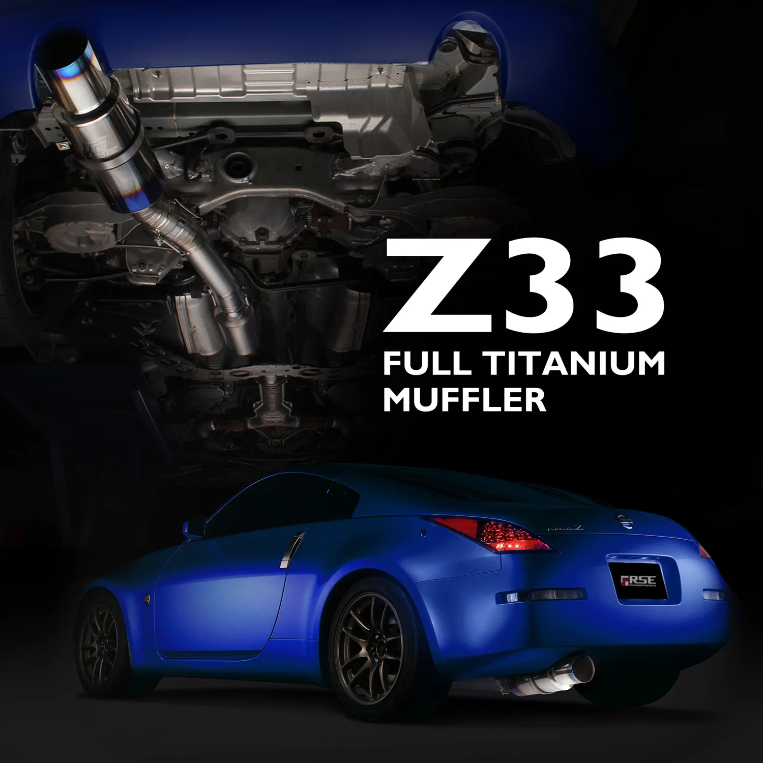 FULL TITANIUM MUFFLER FAIRLADY Z Z33 TYPE-R (SINGLE) - Image 5