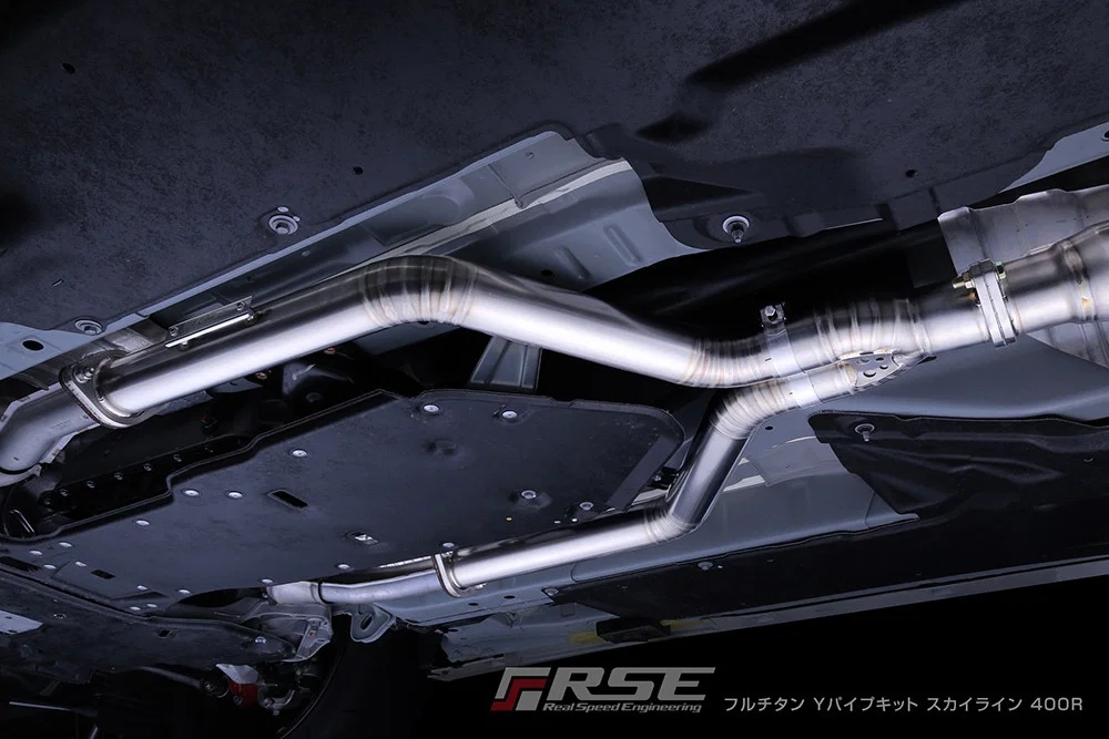 FULL TITANIUM Y SHAPE MID PIPE SKYLINE RV37/FAIRLADY Z RZ34 - Image 3