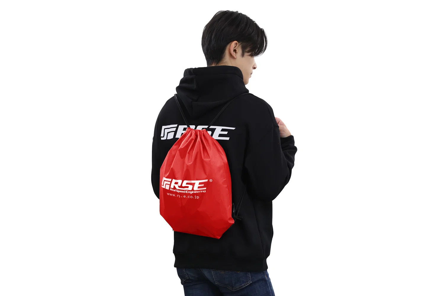 DRAWSTRING BAG RED - Image 4