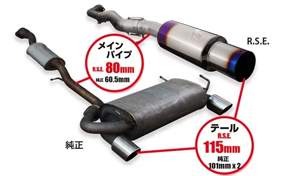 FULL TITANIUM MUFFLER FAIRLADY Z Z33 TYPE-R (SINGLE) - Image 4